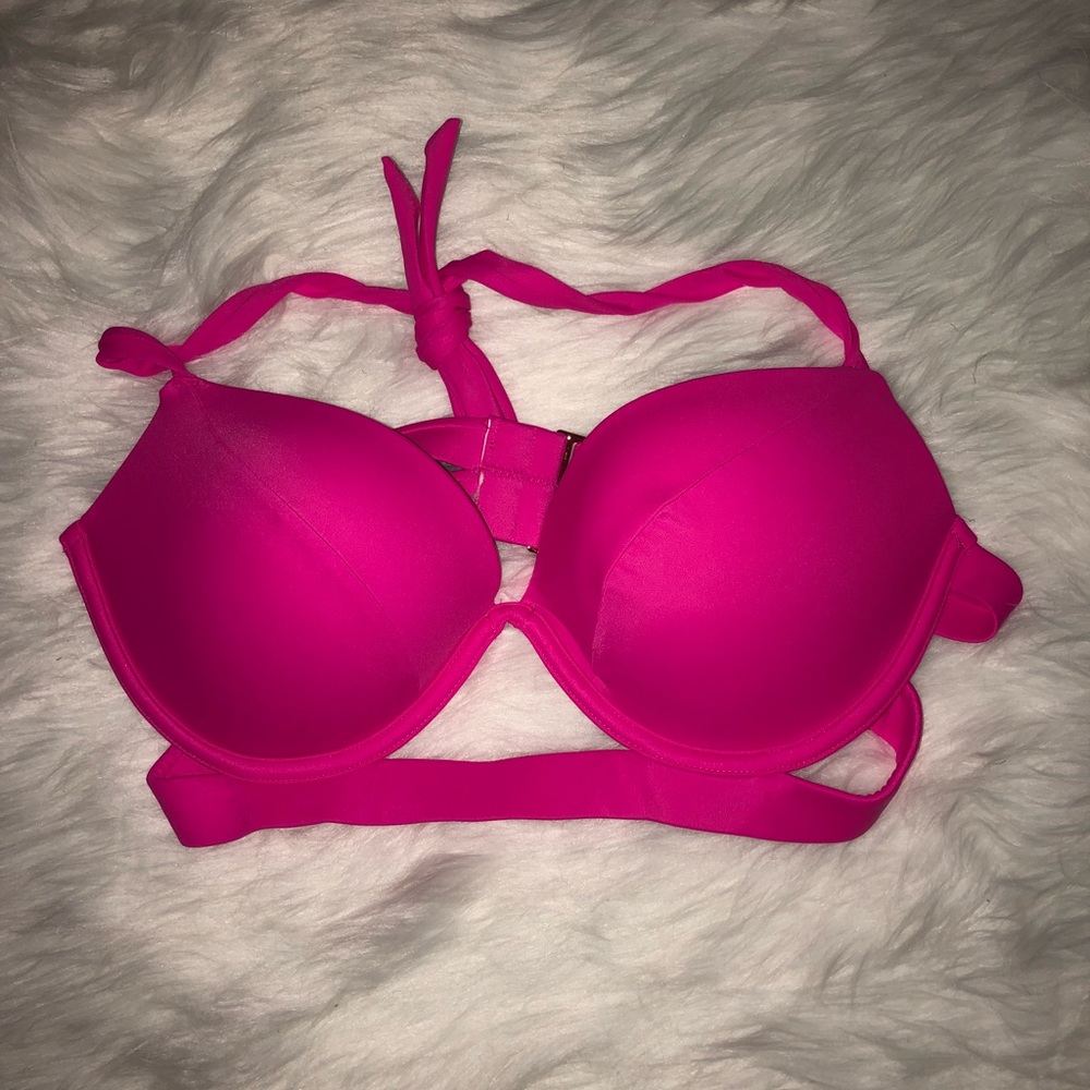Hot pink never worn Victoria’s Secret bikini top